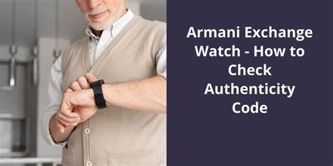 armani exchange authenticity check|is my armani watch real.